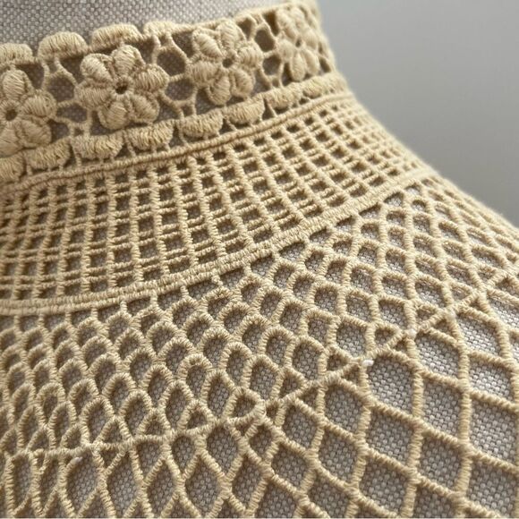 Free People On the Island Crochet Linen-Feel Top S 🌿✨ - Picture 5 of 16